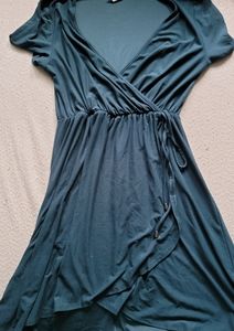 Forest Green Short Sleeve Dress